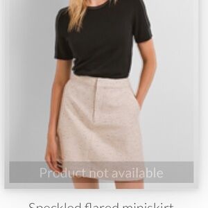 Contemporaine speckled flared mini skirt